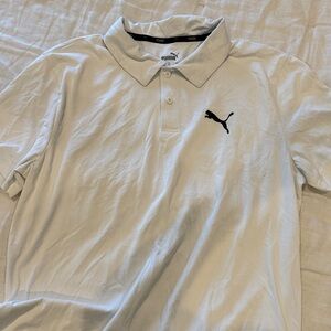 Puma Men's white Polo Shirt